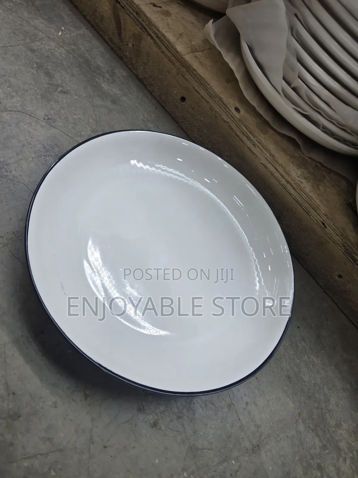 Executive White Dinner Serving Plates 6pcs