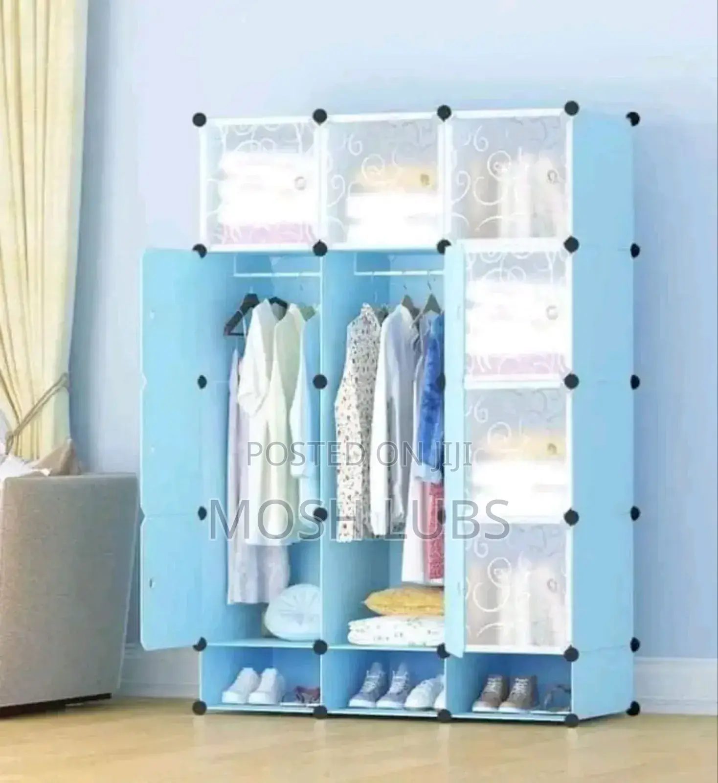 3_column Plastic Wardrobe