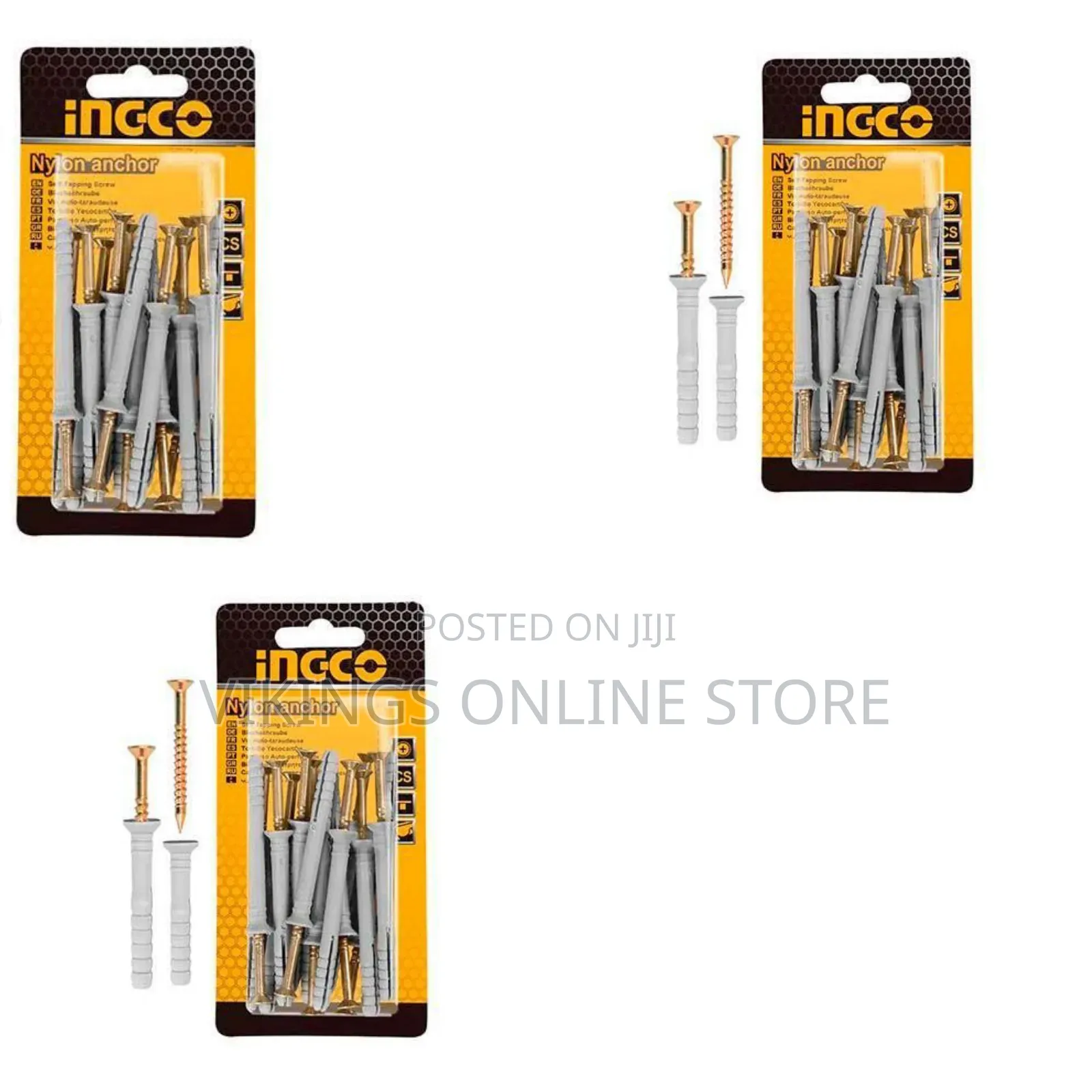Ingco Hwnak - Nylon Anchor - Orange