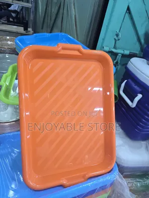 6pcs Orange Plastic Trays Plastic Trays