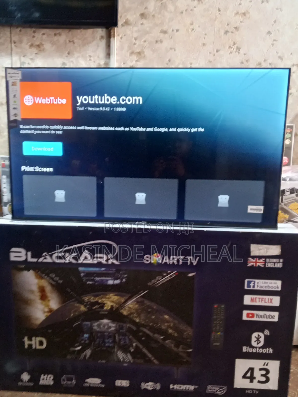 Black Ark 43inches Smart Tv