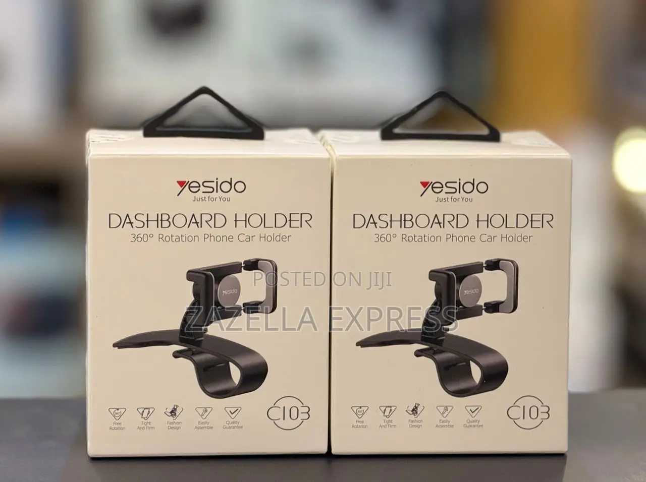 Yesido C103 360 Degree Rotation Dashboard Phone Car Holder