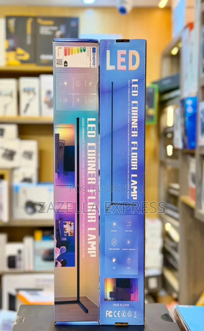 Smart Led Corner Floor Lamp RGB Light With RGB Remote With Music Sync