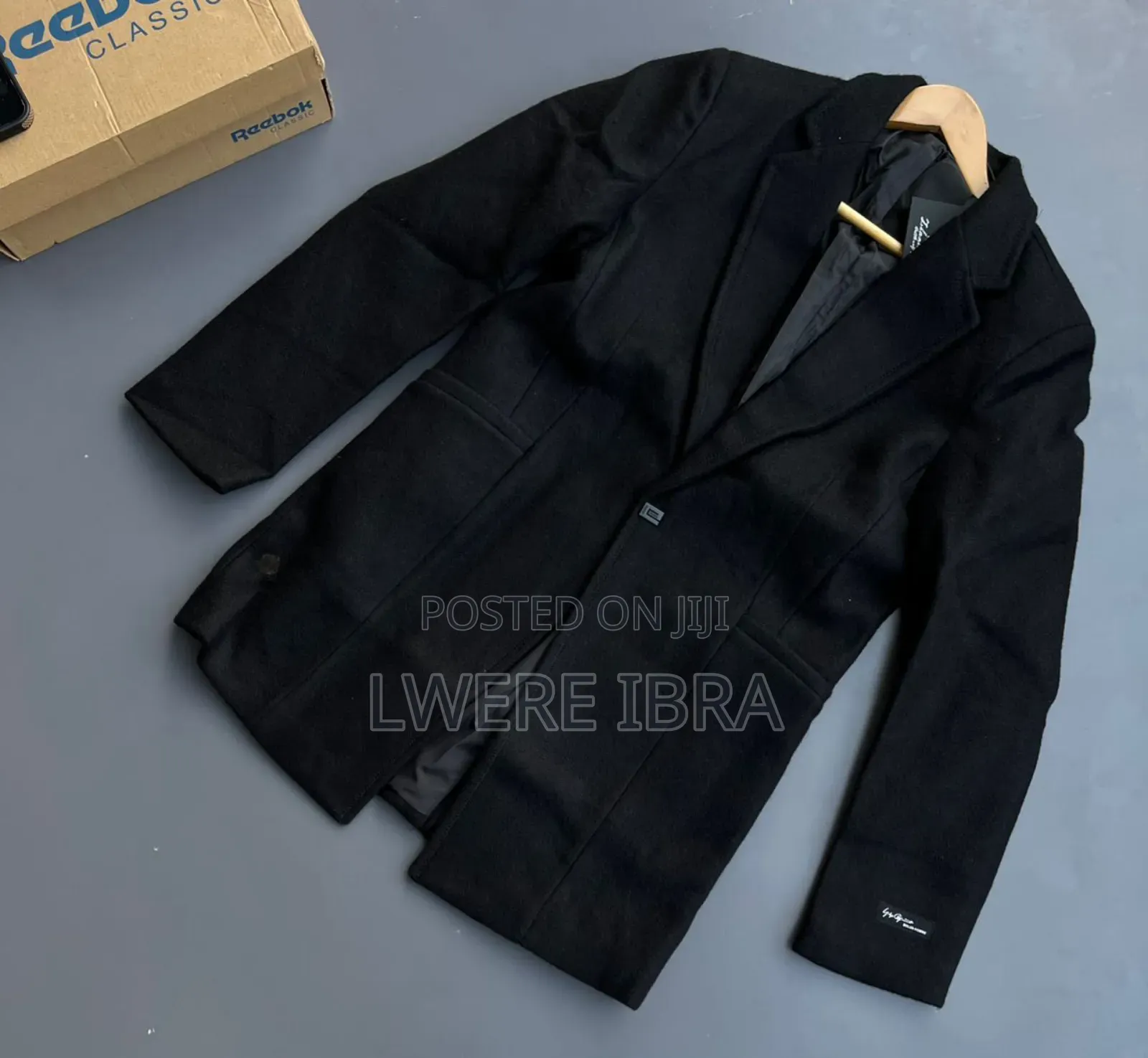 Black Long Overcoats for Men Size M-2xl