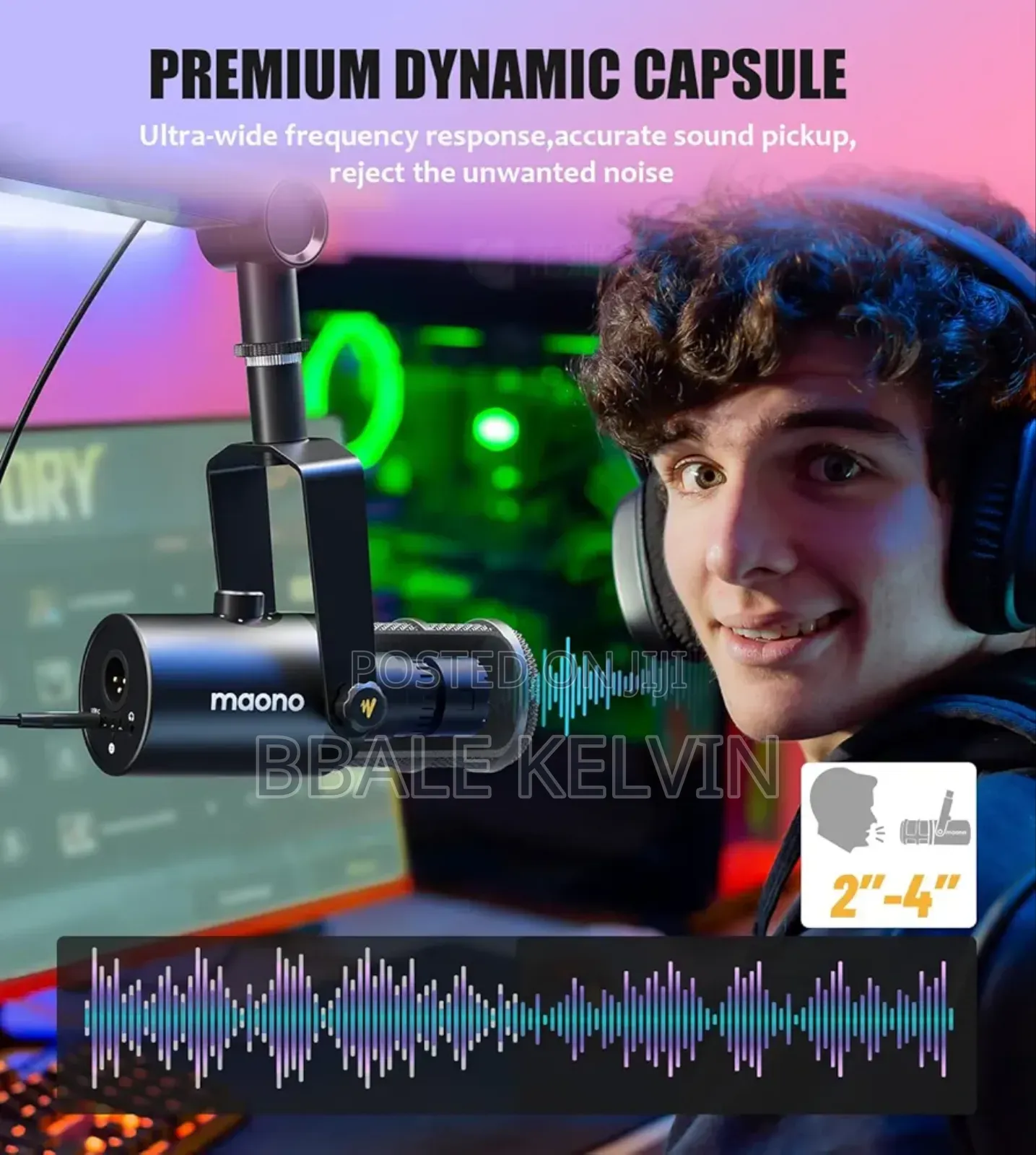 Maono Pd400x Usb/XLR Podcast Dynamic Microphone Professional Cardioid