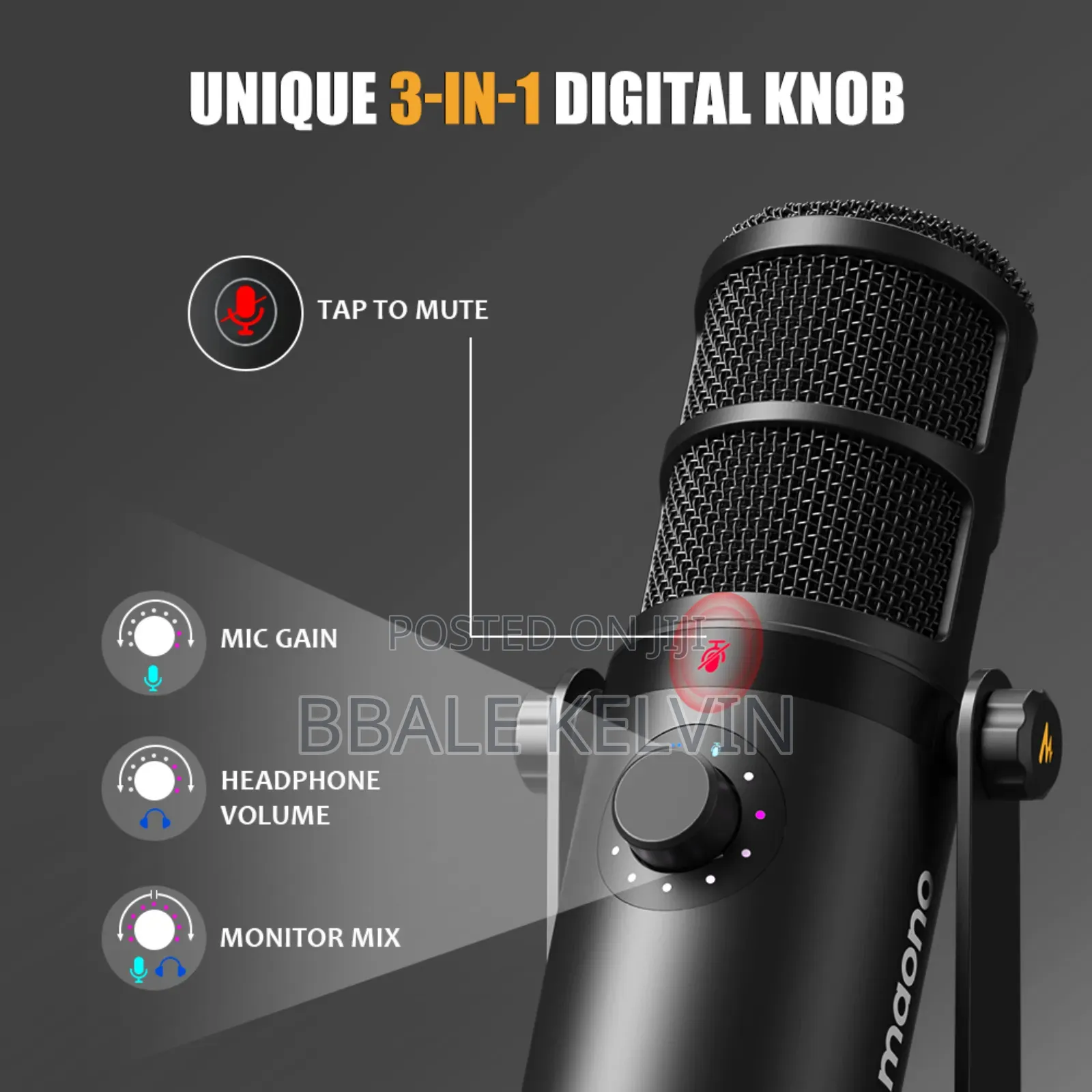 Maono Pd400x Usb/XLR Podcast Dynamic Microphone Professional Cardioid