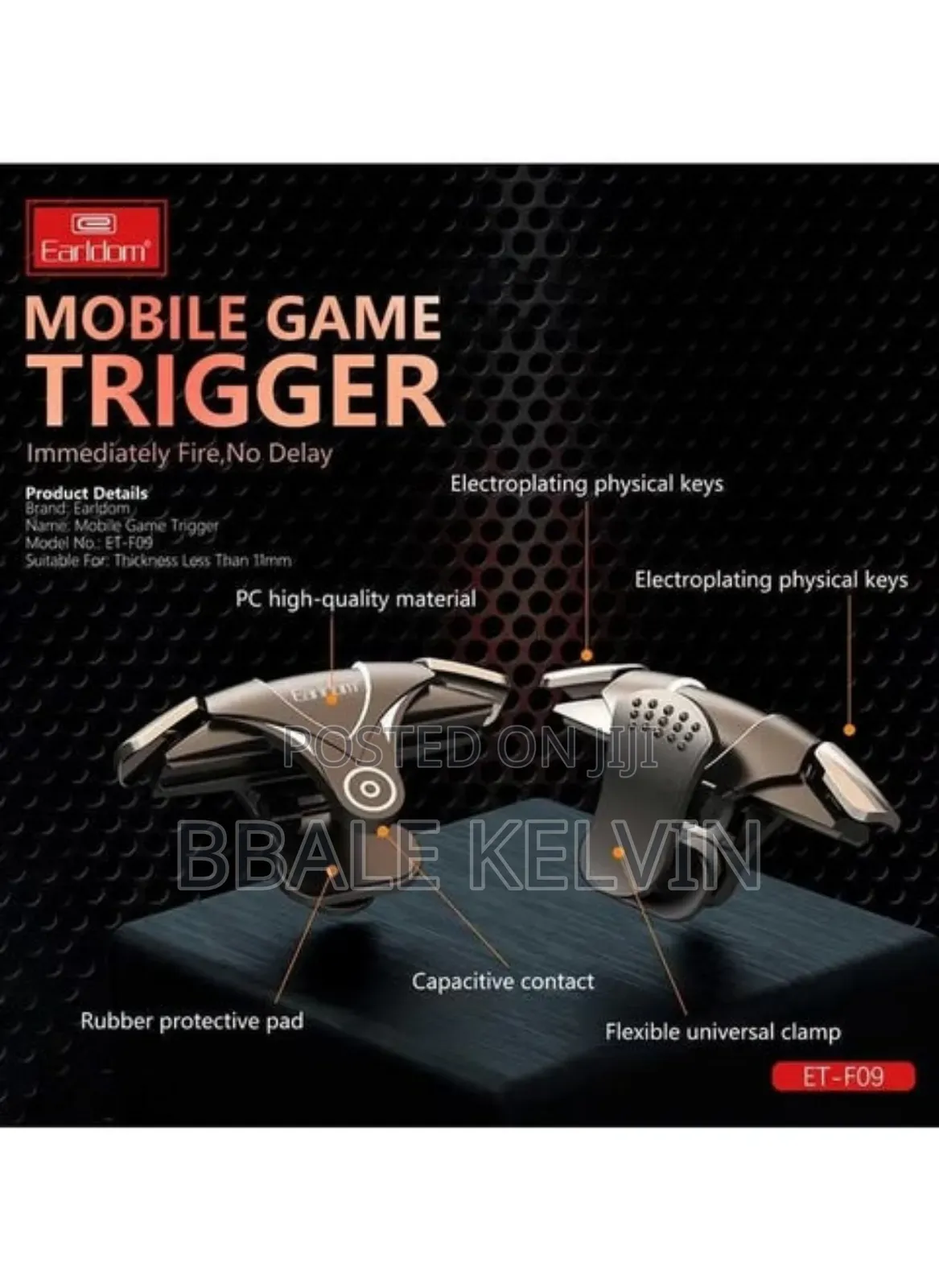 Earldom Mobile Game Trigger Controller Shoot Fire Button Smartphone