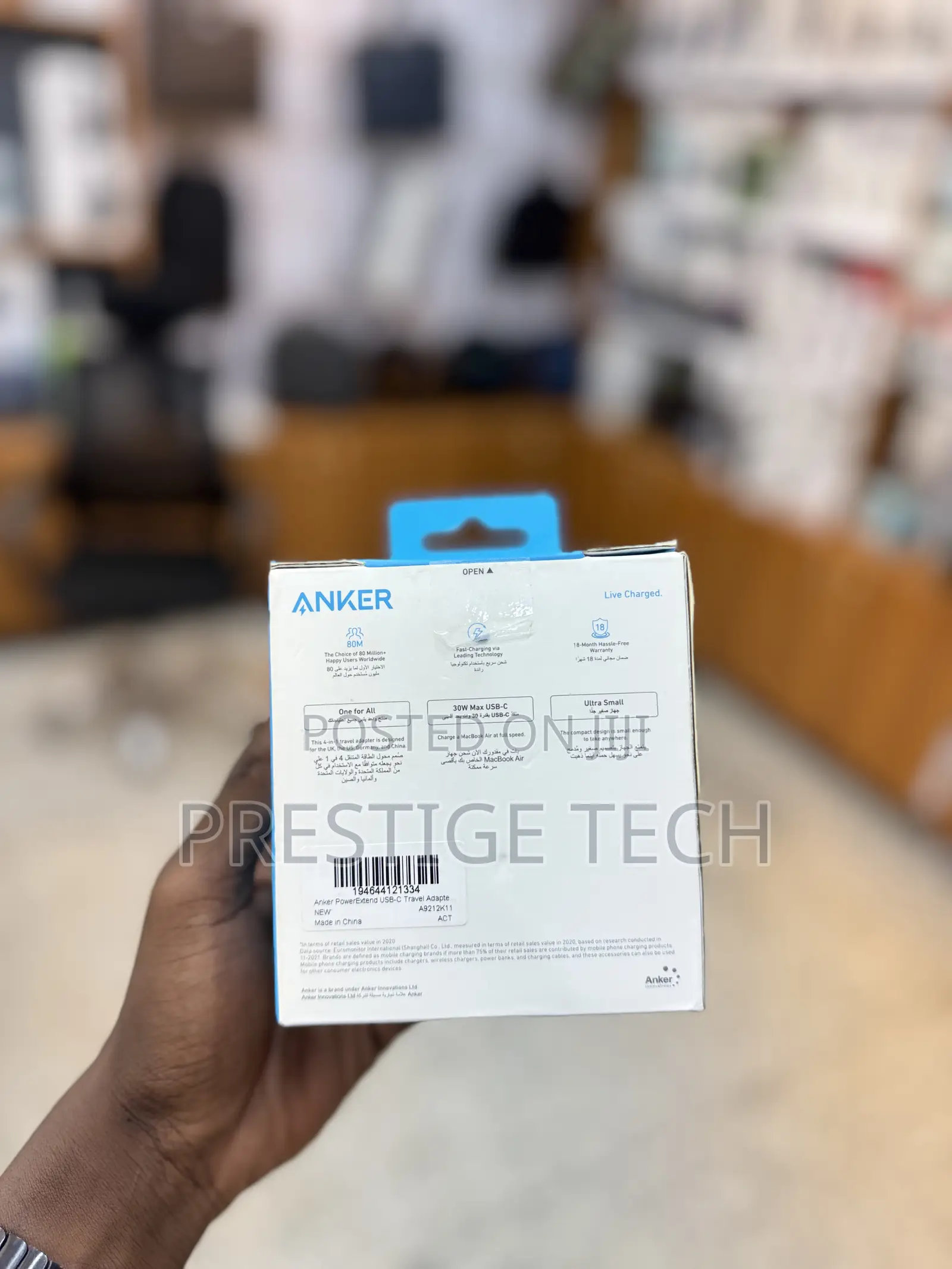 Anker Nano 65w Global 4in1 Travel Adapter