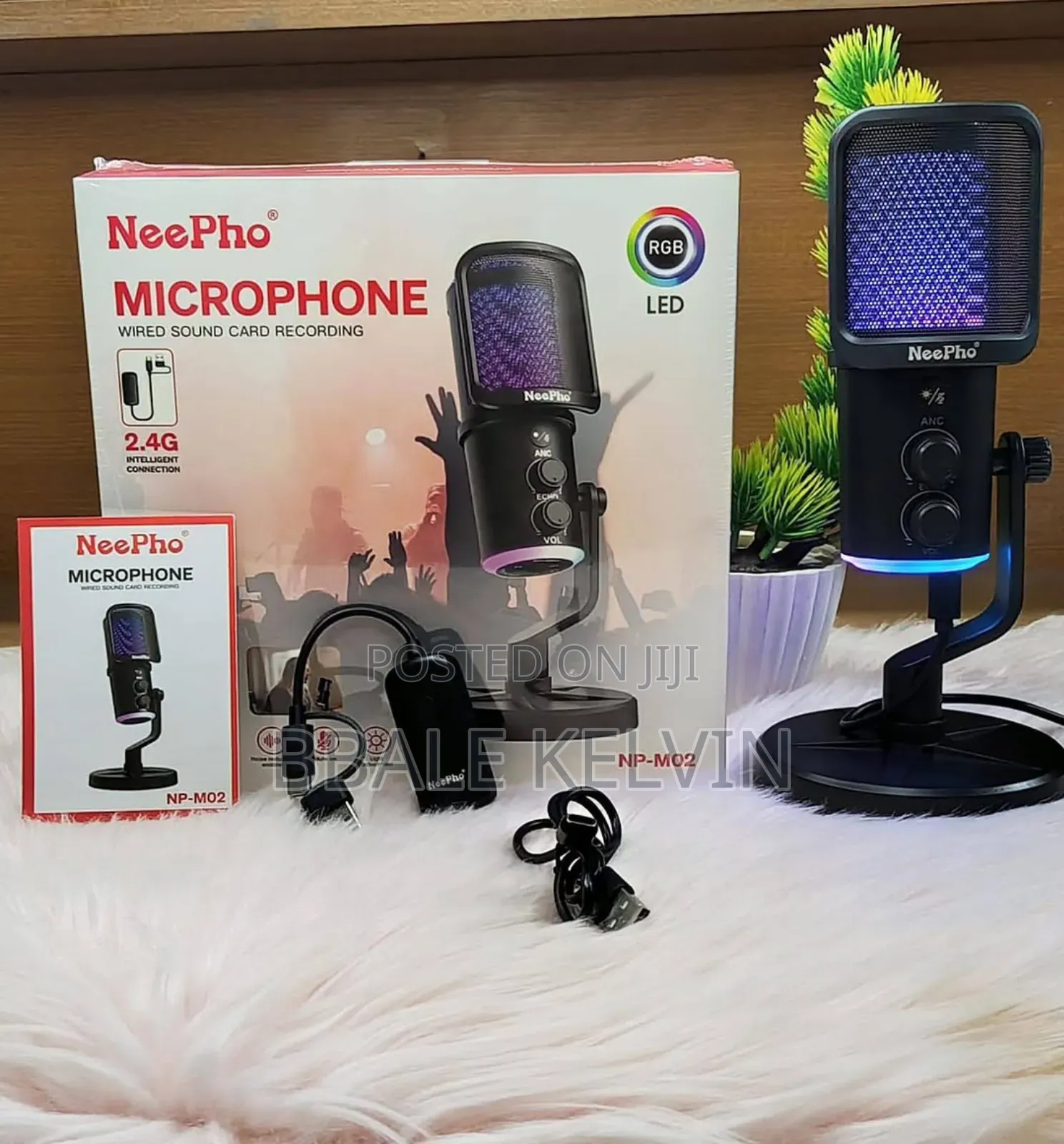 Neepho Np-M02 RGB Usb/Type C Gaming Microphone With Anc