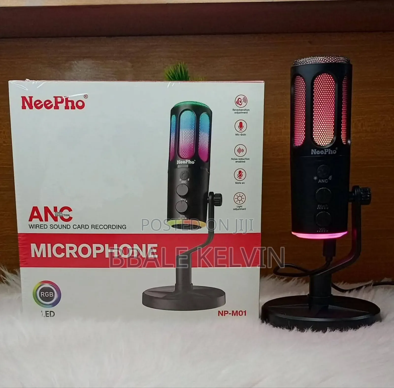 Neepho Np-M02 RGB Usb/Type C Gaming Microphone With Anc