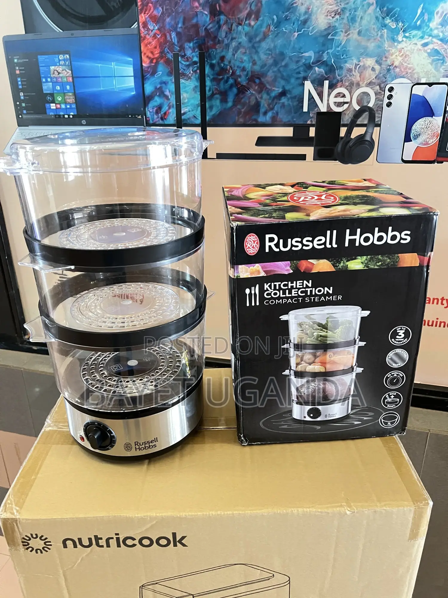 Russell Hobbs 3 Tier Food Steamer With Rice Steamer Basket