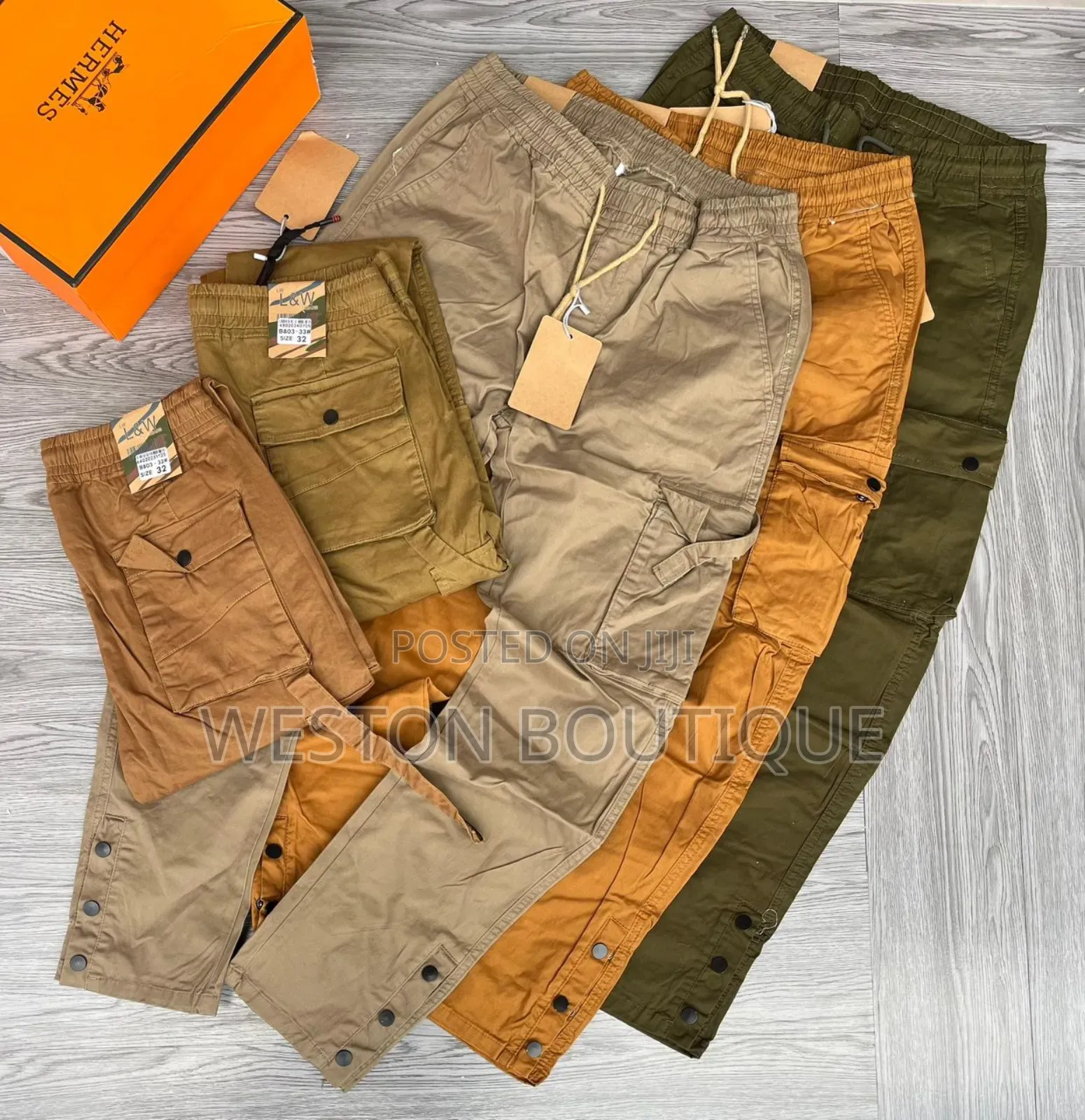 Original Men's Soft Cotton Cargo Pants for Men