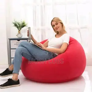 Inflatable Air Sofa Lounge With a Footstool