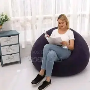 Inflatable Air Sofa Lounge With a Footstool