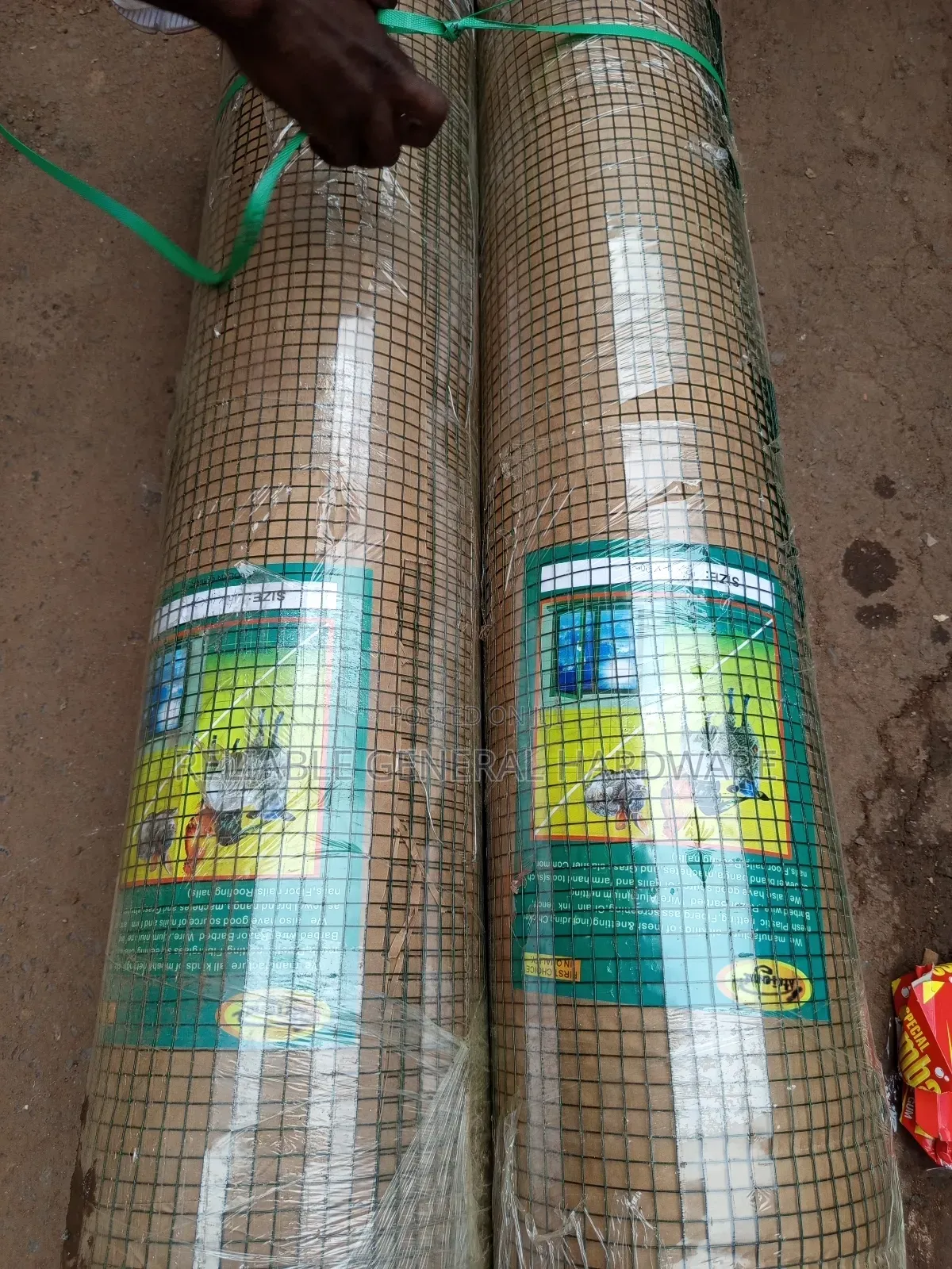 Chicken Mesh, Rabbit Mesh, Green Coated Wire Per Meter