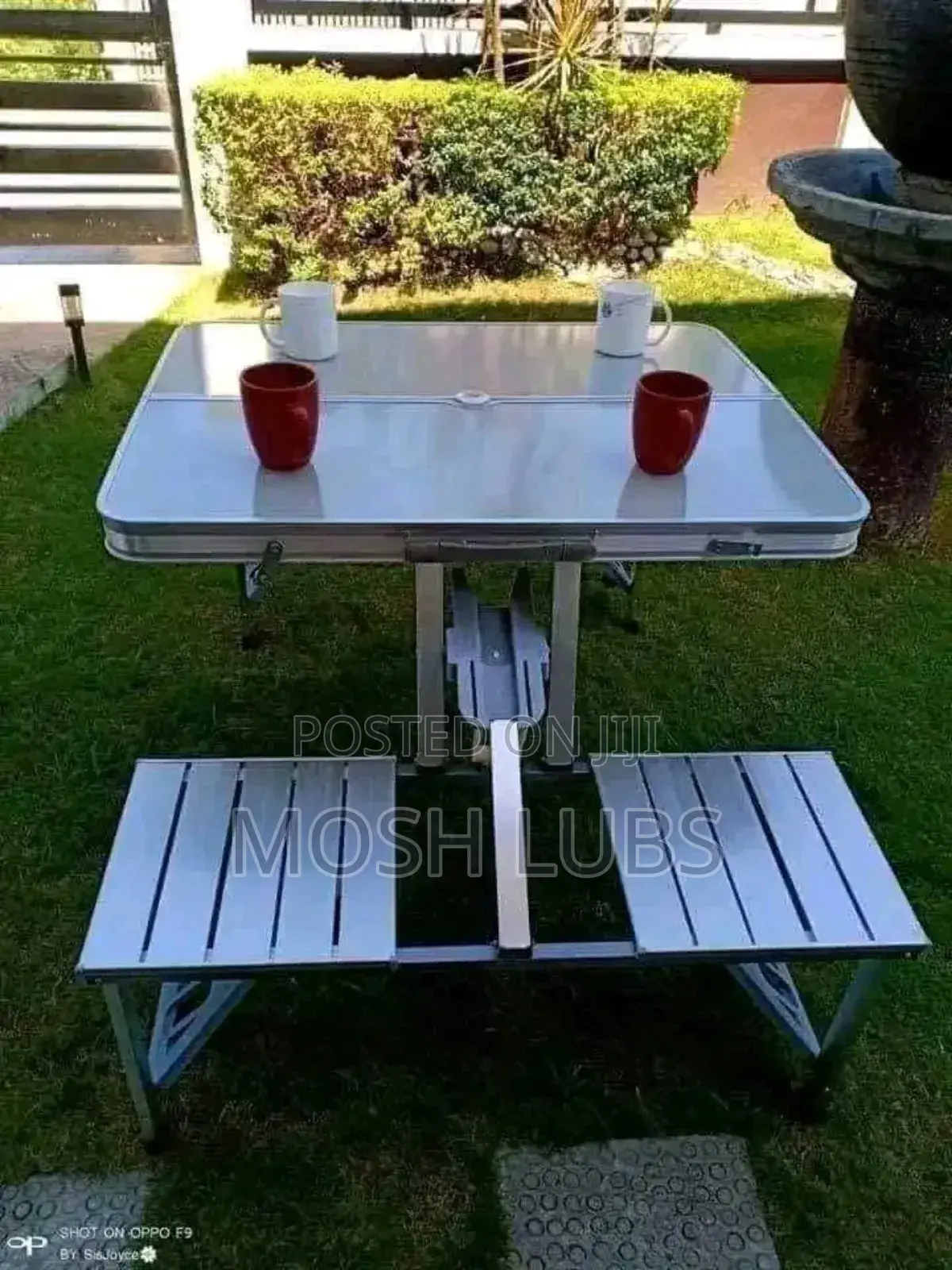 Aluminum Alloy 4 Seat Picnic Table And Chair Set