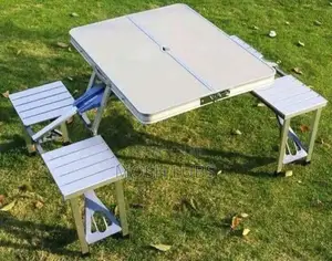 Aluminum Alloy 4 Seat Picnic Table And Chair Set