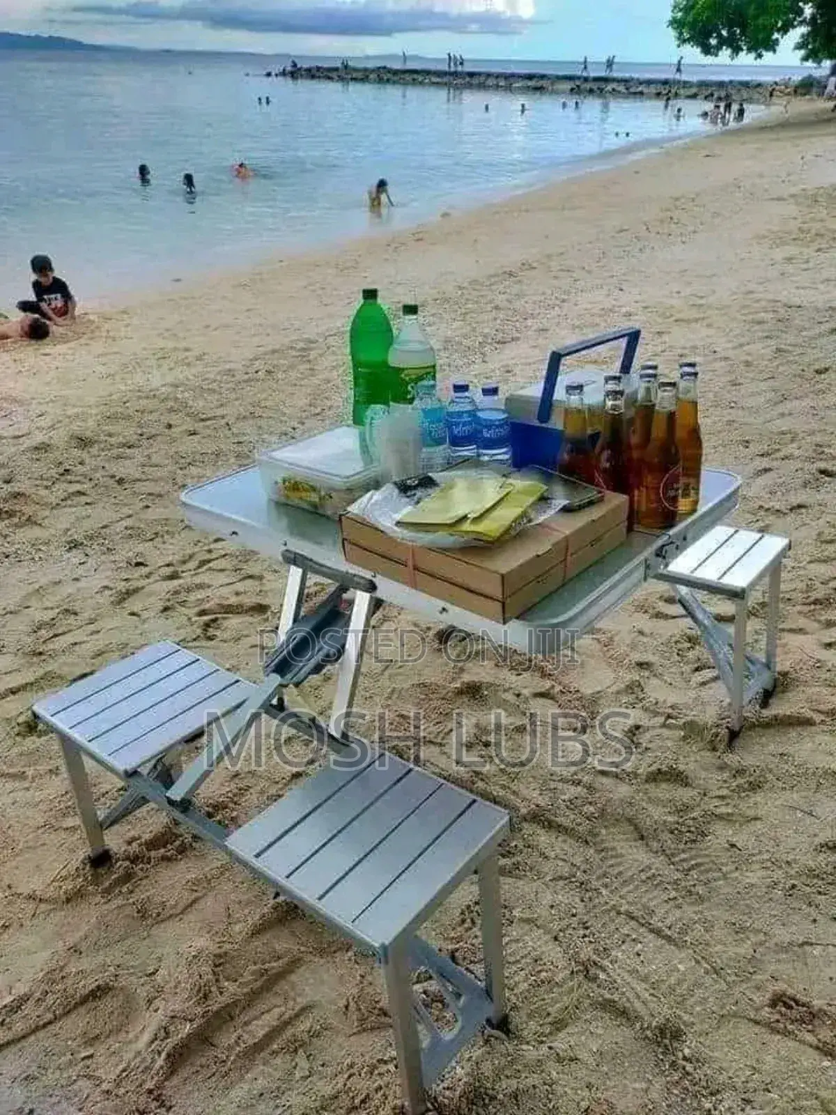 Aluminum Alloy 4 Seat Picnic Table And Chair Set