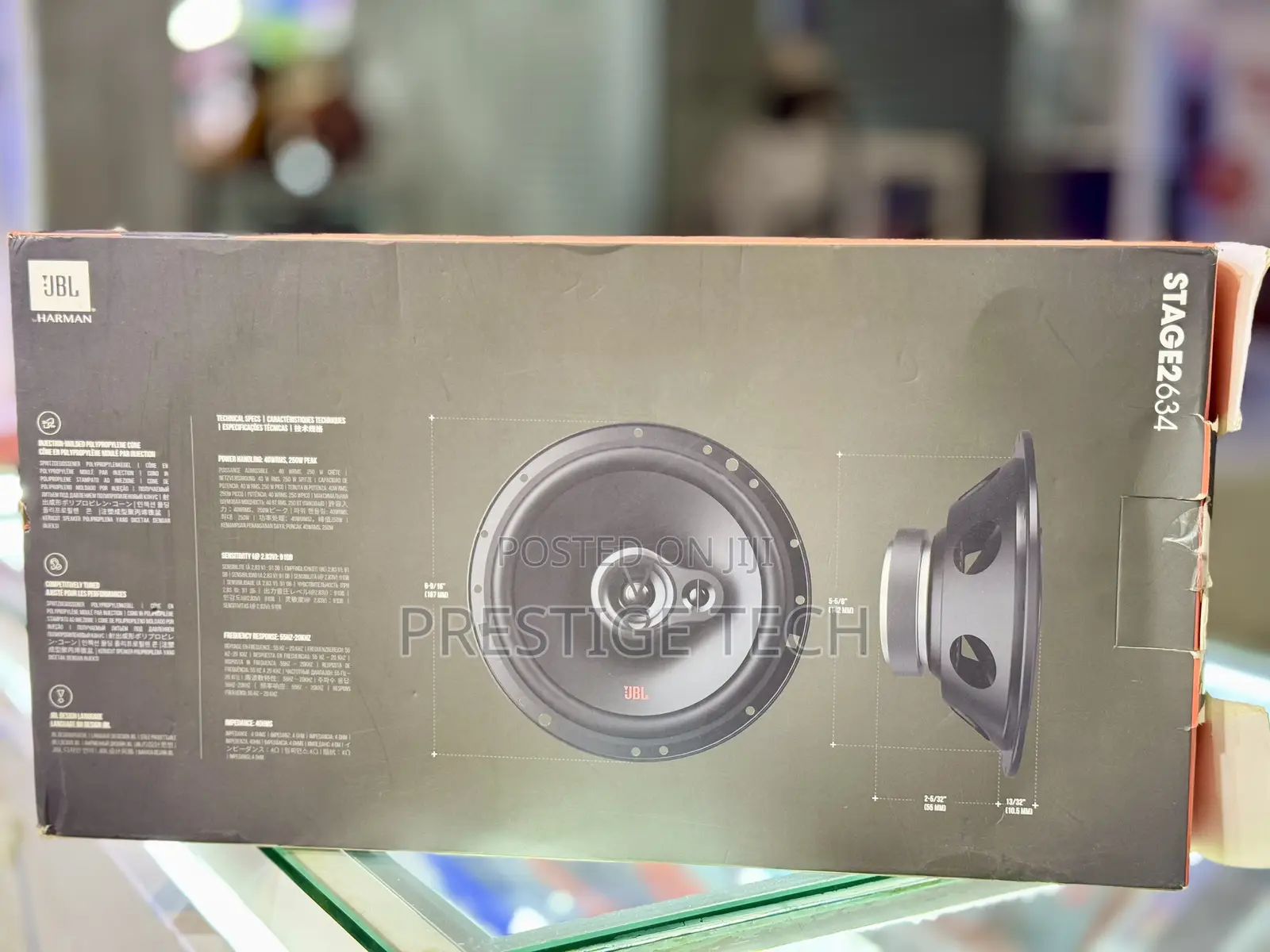 Jbl Stage 2 634 6.5inch 160mm 40w Rms 250w Peak 3 Way Car Speaker Car
