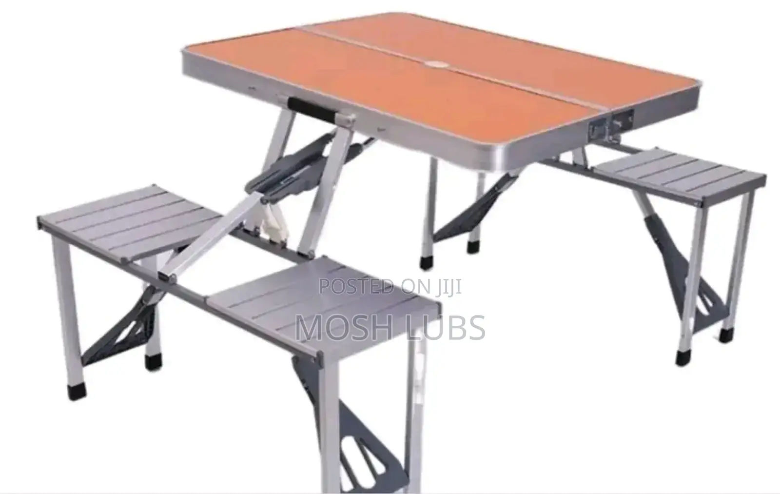 Portable Foldable Aluminum Picnic Table And Chair Lounge With 4 Seats