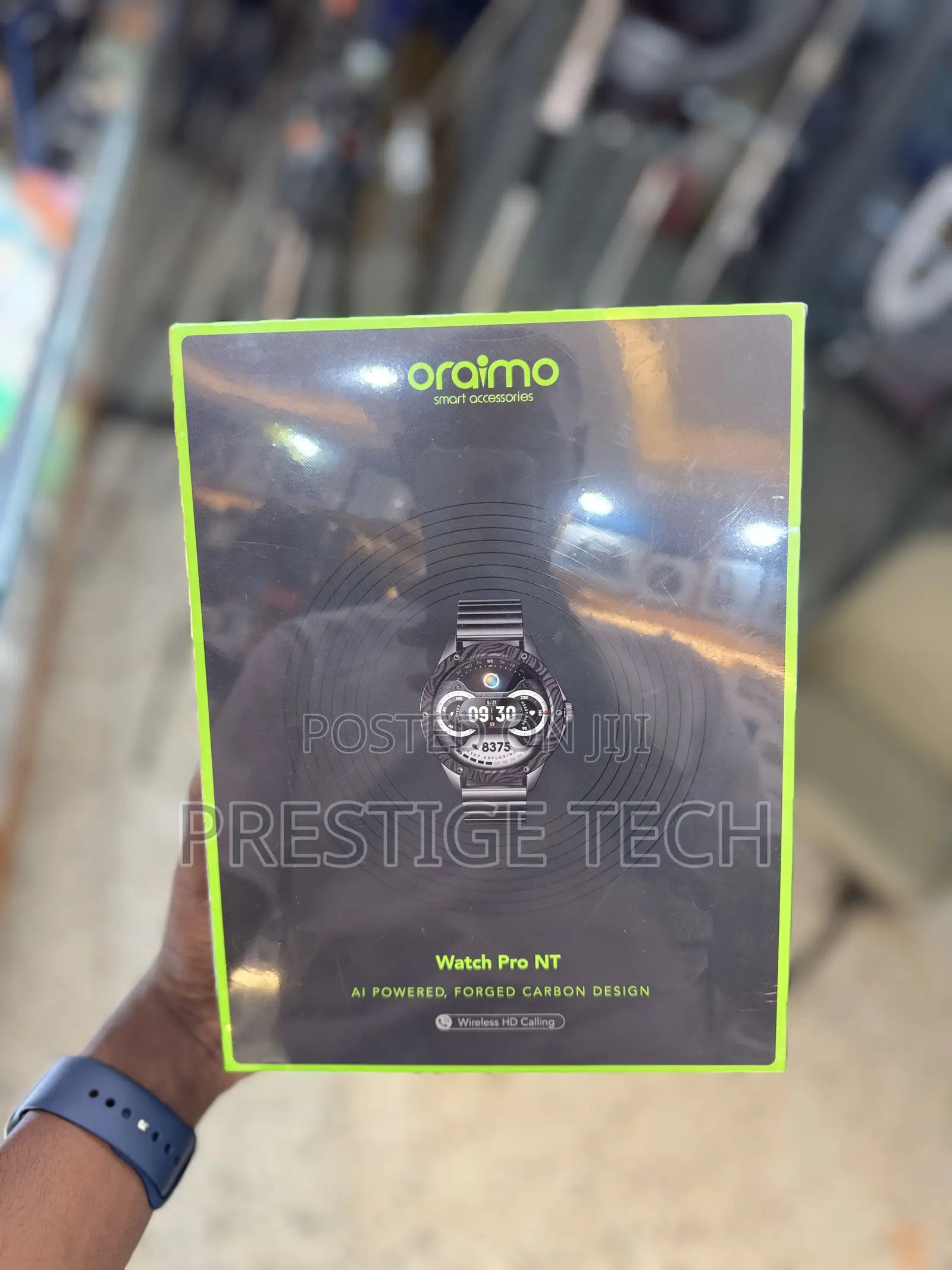 Oraimo Watch Pro Nt 1.43" Amoled Ai Powered Smart Watch Carbon Fibre