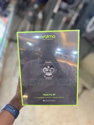Oraimo Watch Pro Nt 1.43" Amoled Ai Powered Smart Watch Carbon Fibre