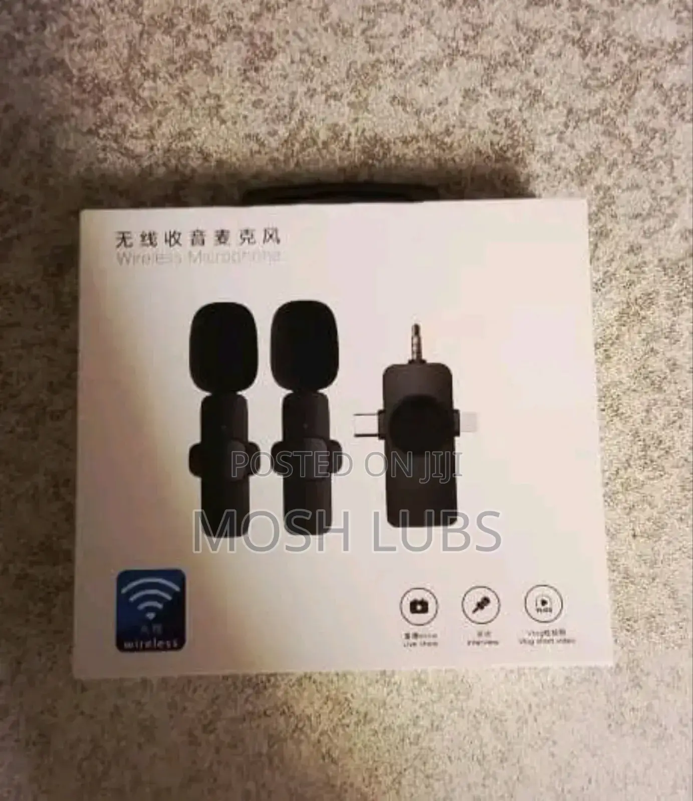 3 in 1 {Pin,Type C Lightning Connector} Wireless Microphone