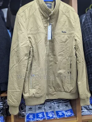 Pue Cotton Zipper Men's Long Sleeve Jacket