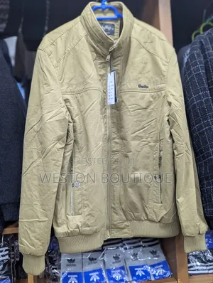 Pue Cotton Zipper Men's Long Sleeve Jacket