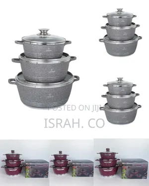 Life Smile 3 Piece Non-Stick Saucepan Cookware Pots,