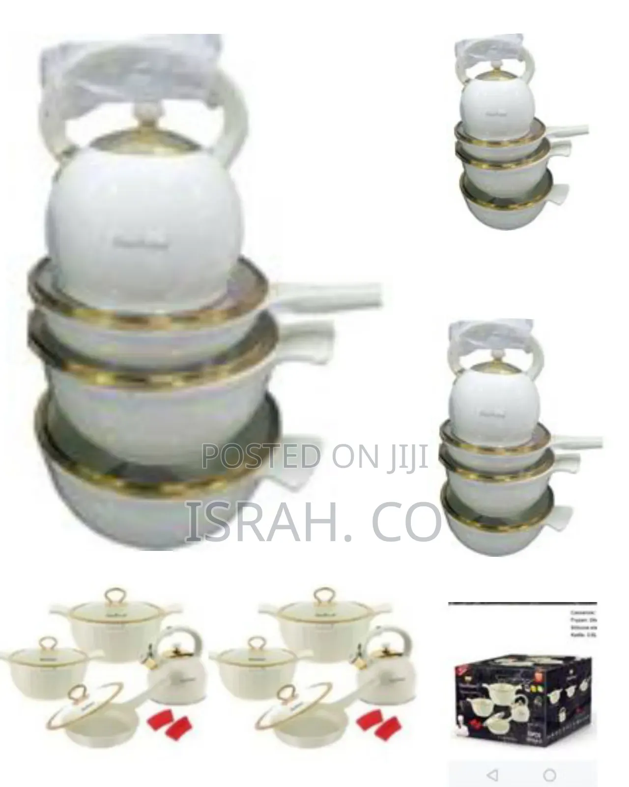 10pcs of Die Casting Granite Non-Stick Saucepans Aluminum Cooking Pot