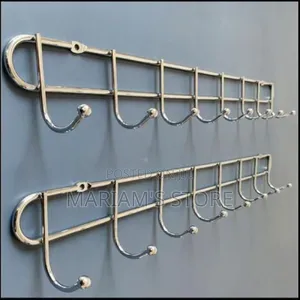 2 Pieces of Space Saver Hooks for Clothes, Utensils, Coats,