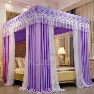 Four Stand Curtain Net ~ Purple