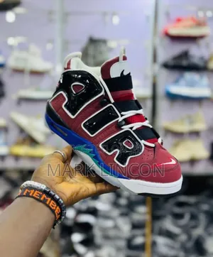 Nike Air More Uptempo 96 Sneaker Available in Red and Black