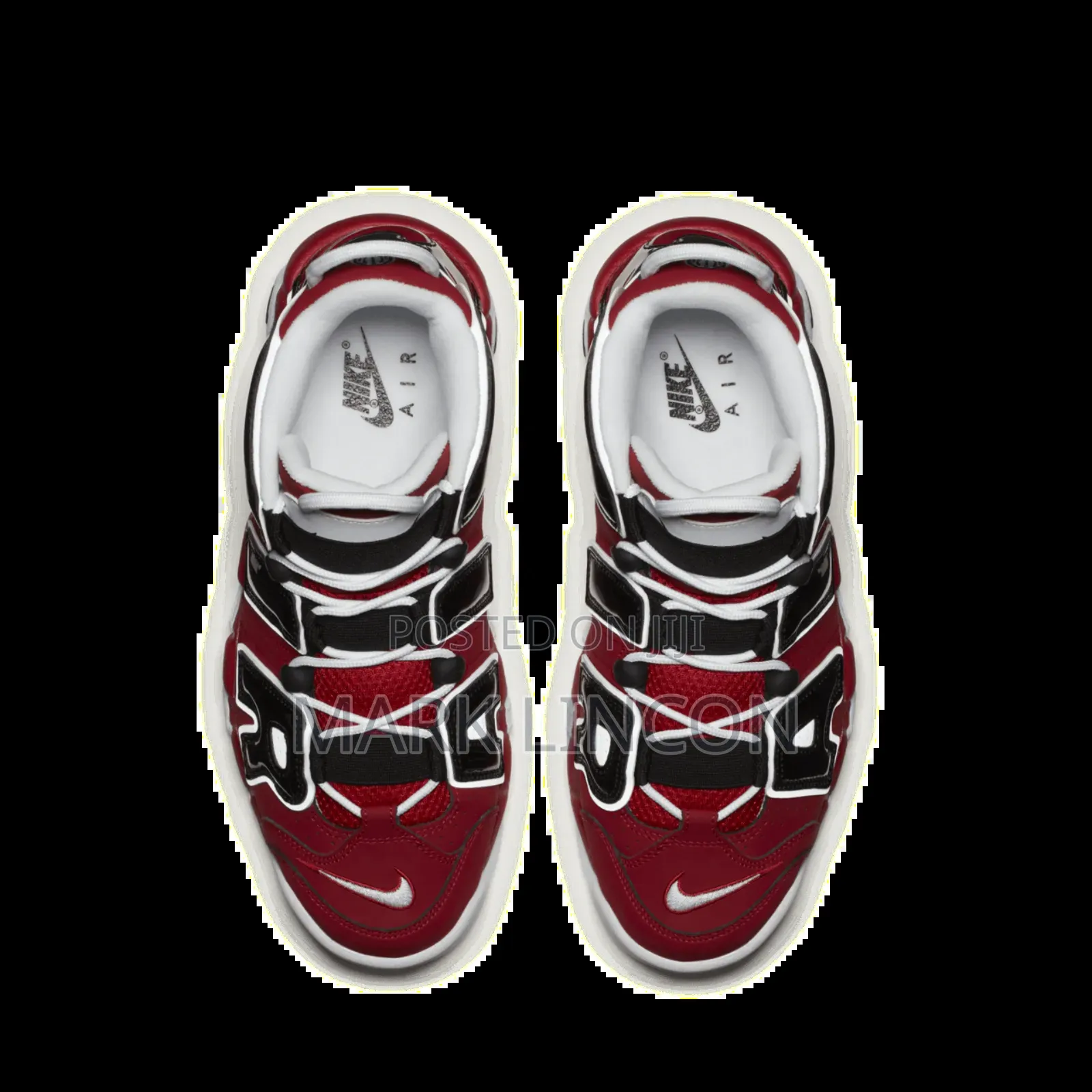 Nike Air More Uptempo 96 Sneaker Available in Red and Black