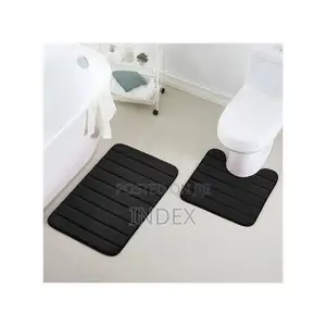 2pcs Bath Matskid 2pc Quick Drying Bathroom Water Absorbent Carpets