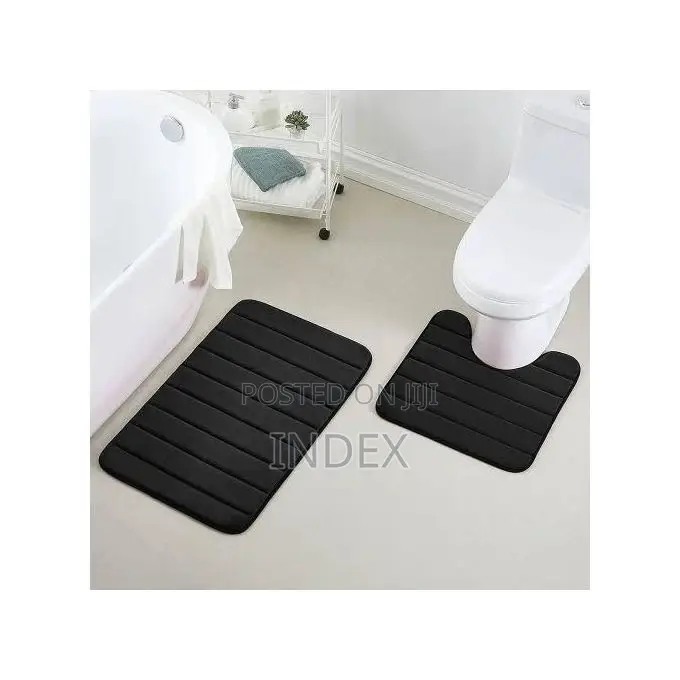 2pcs Bath Matskid 2pc Quick Drying Bathroom Water Absorbent Carpets