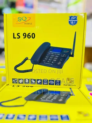 Sq Ls-960 Dual Sim Gsm Wireless Landline Desktop Phone - Black