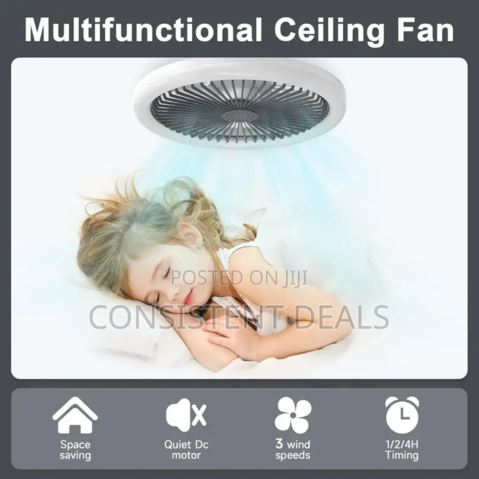 Led Ceiling Fan With Lights,E27 30w Ceiling Light With Fan