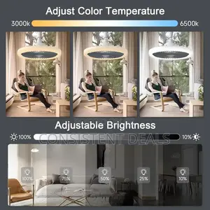 Led Ceiling Fan With Lights,E27 30w Ceiling Light With Fan