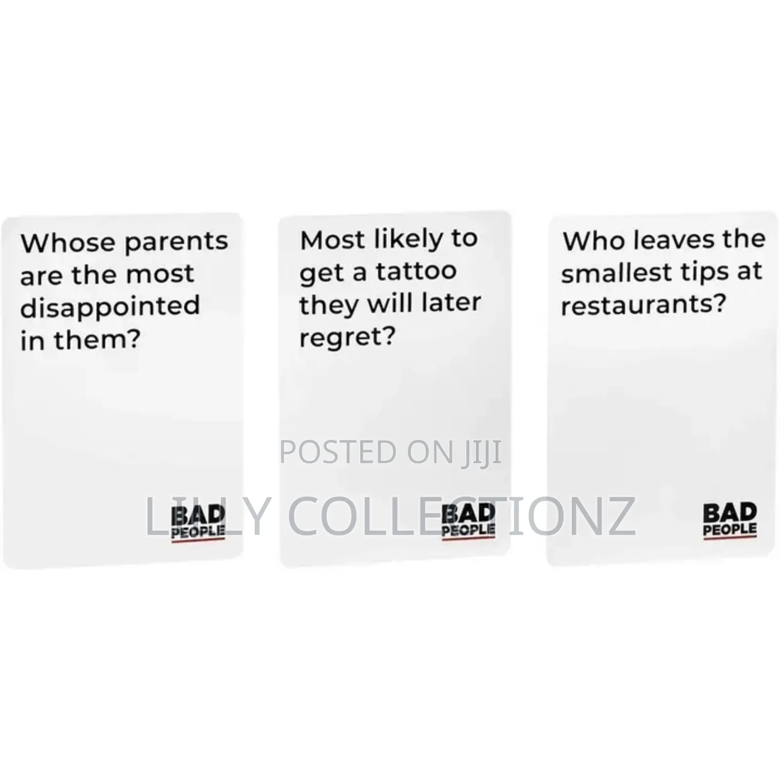Bad People Game Cards