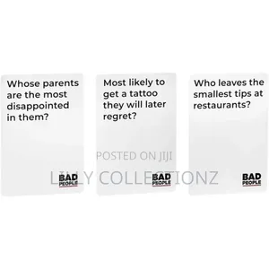Bad People Game Cards