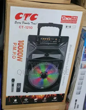 CTC 12 Inch Rechargeable Speaker System Ct-1210