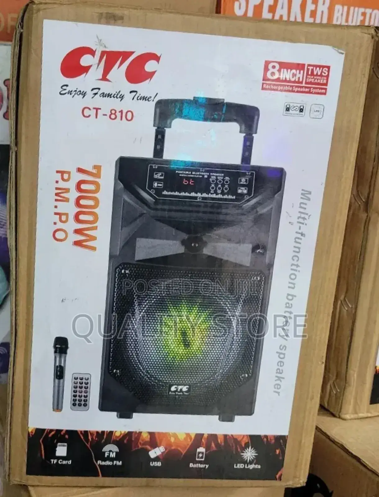 CTC 8 Inch Rechargeable Speaker System Ct-810