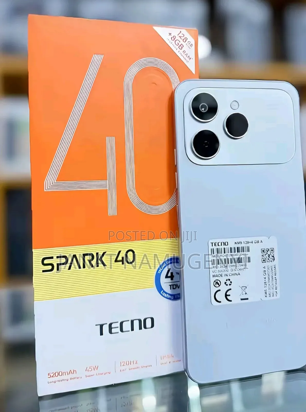 New Tecno Spark 40 128 GB Silver