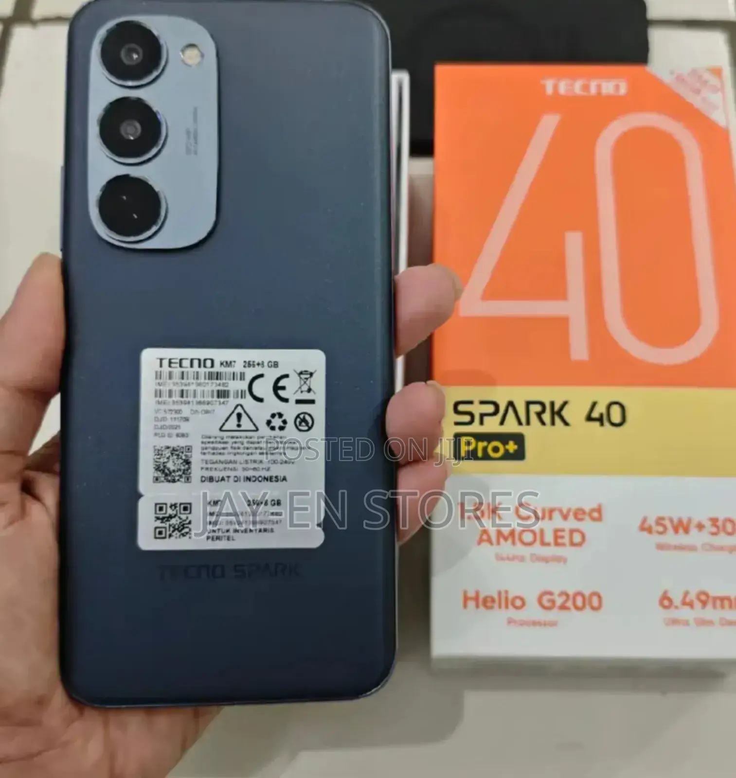 New Tecno Spark 40 Pro+ 256 GB Black