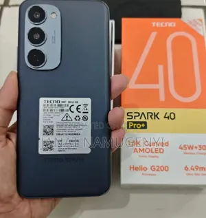 New Tecno Spark 40 Pro+ 256 GB Black