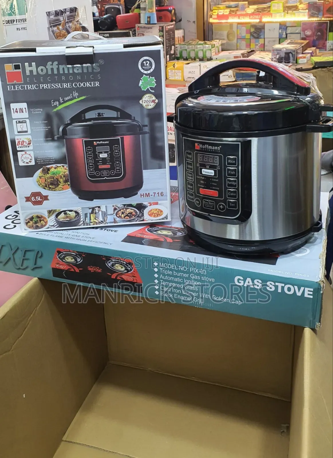 Combo - 6.5l Pressure Cooker and a Double Gas Stove