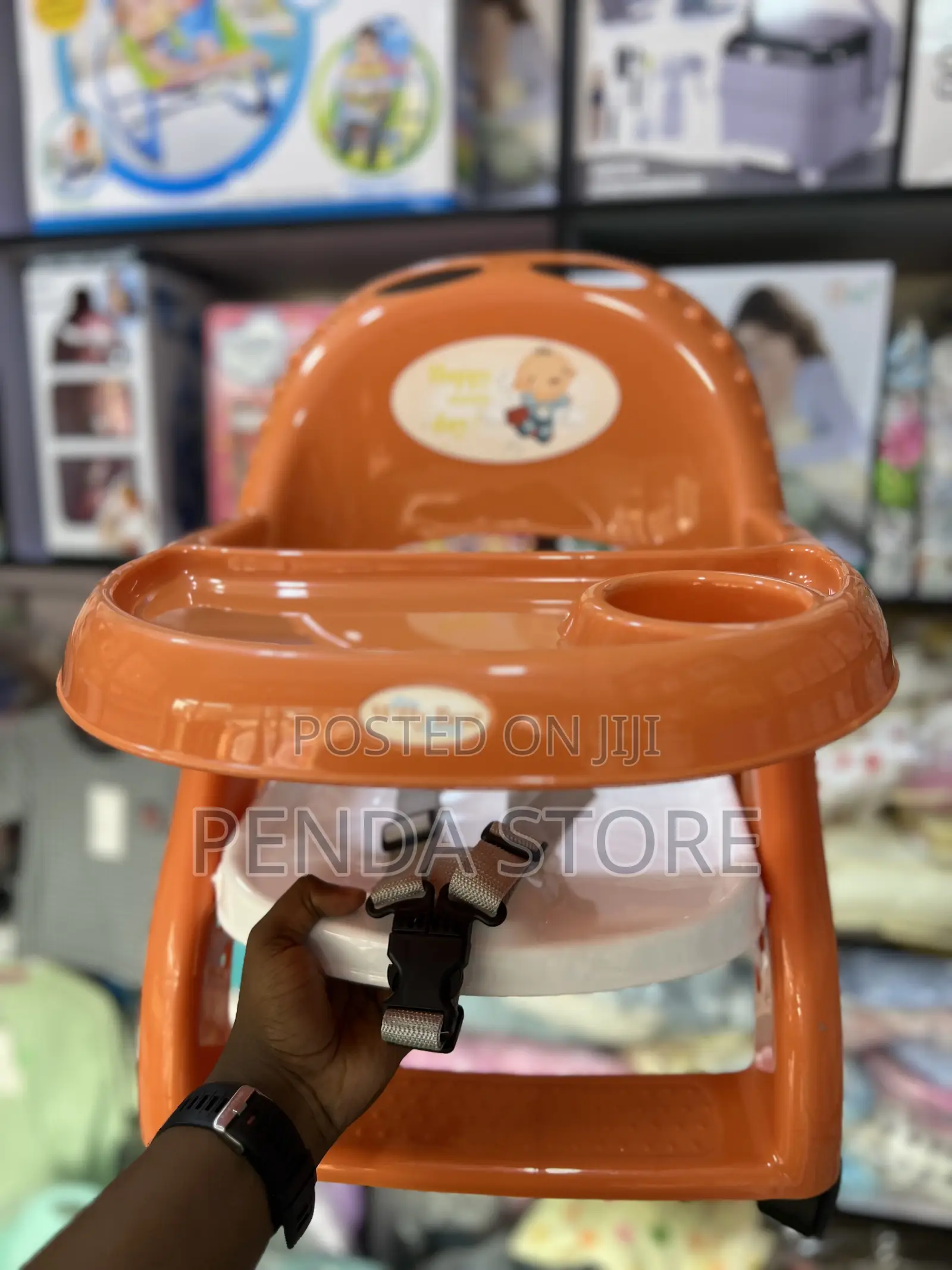 Baby Feeding Chair With Wheels - Compact Mobile Baby Feeding Chair