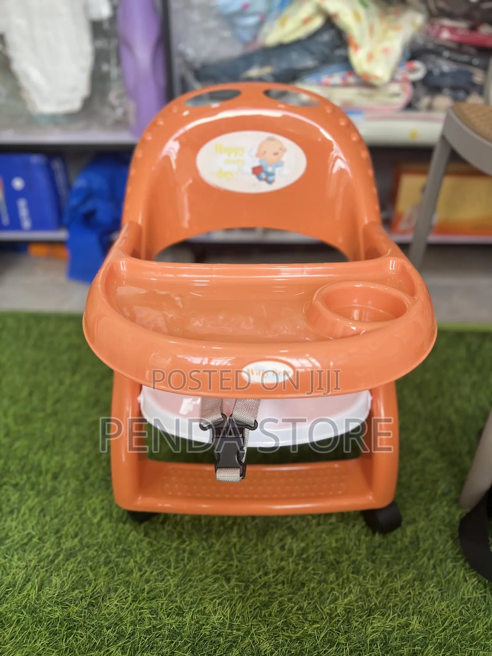 Baby Feeding Chair With Wheels - Adjustable Baby Dining Seat on Wheels